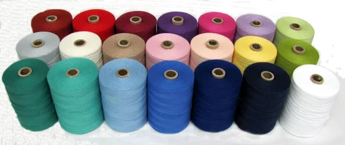 cotton dyed yarn in different colors