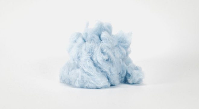 PIW recycled cotton fiber for textile applications