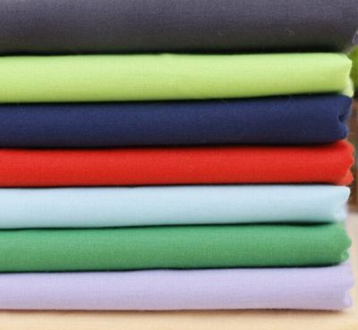 Plain dyed cotton poplin shirting fabric