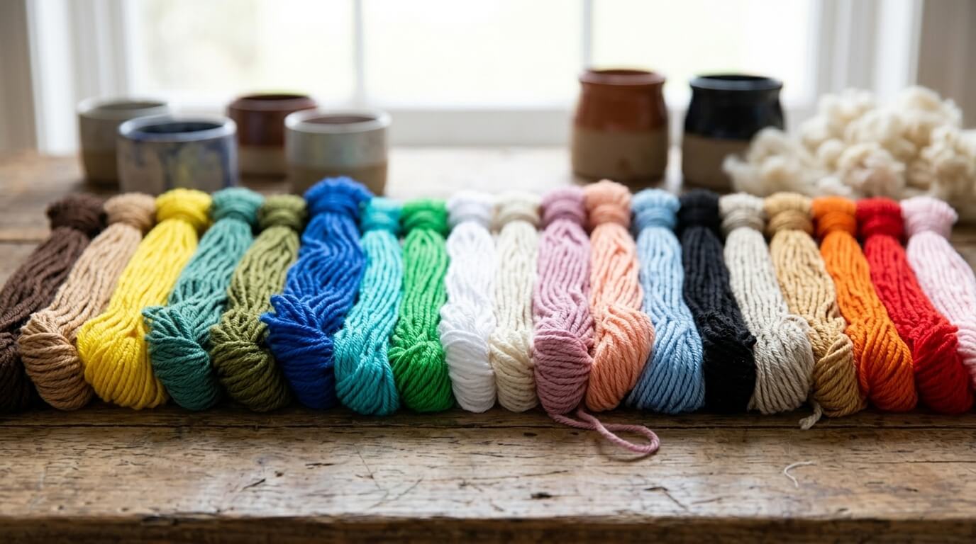 Dyed Gassed Mercerized Cotton Yarn