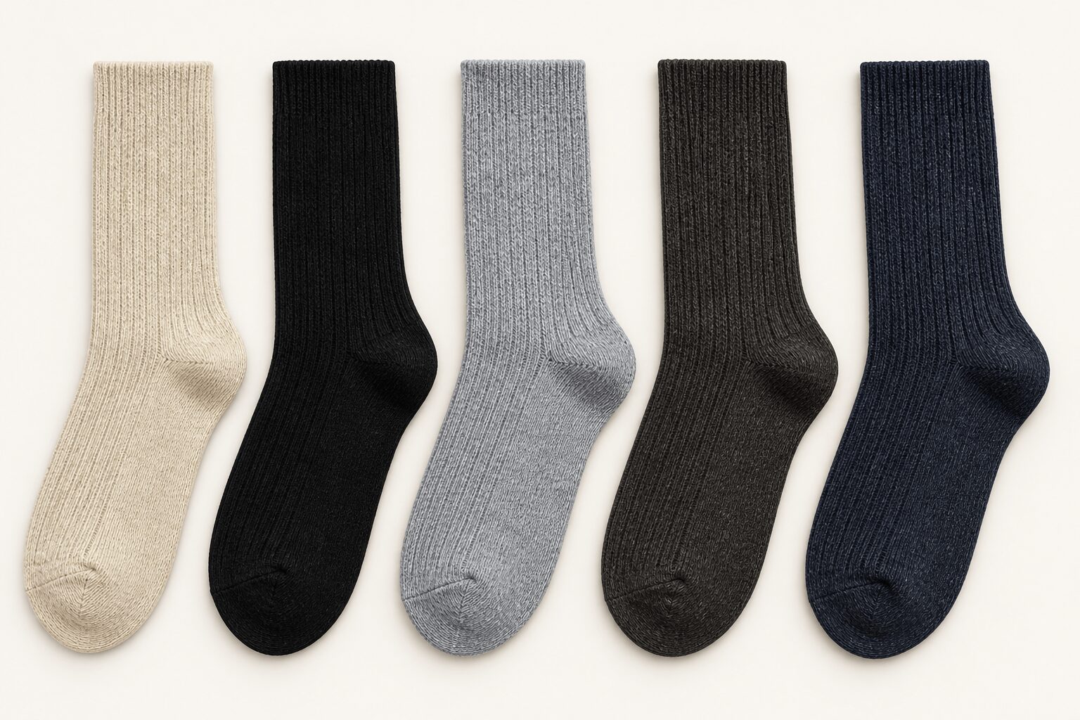 Knitted socks application using recycled wool blended yarn by Abtex International
